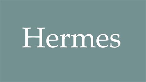 hermes pronounce in french